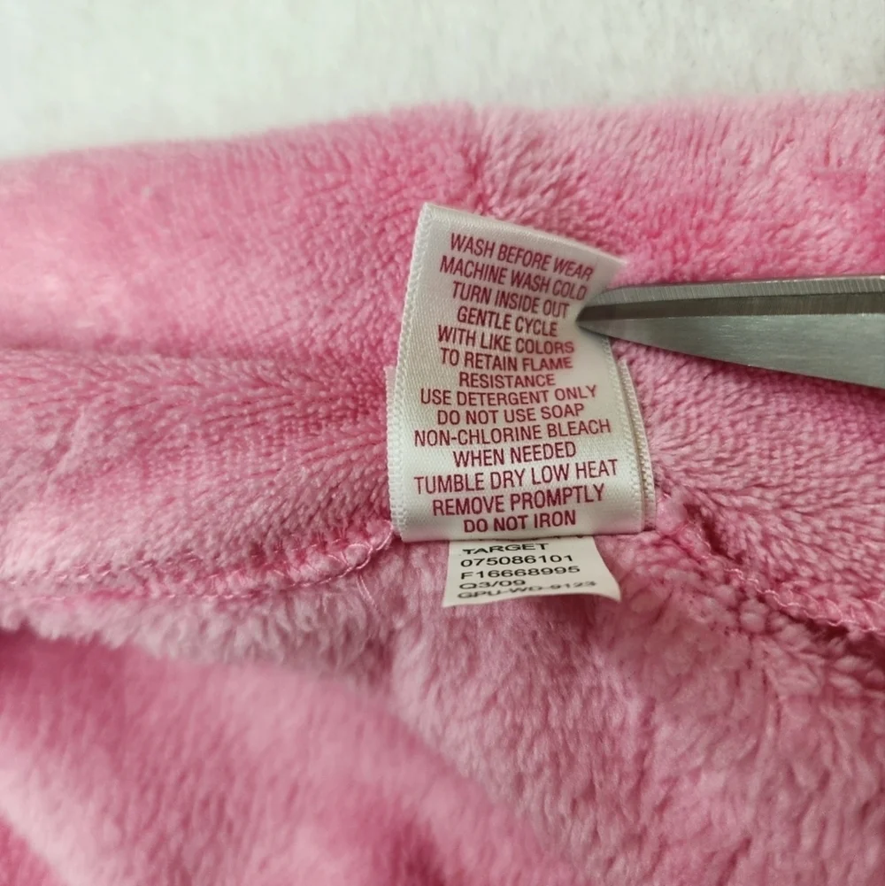 Target Pink Kids Robe with Butterfly Accents And Unicorn Neck Pillow
